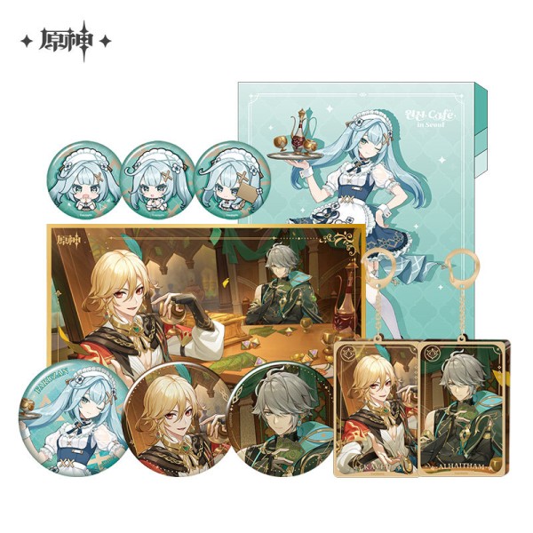 miHoYo Genshin Impact Faruzan Alhaitham Kaveh Badge Pendant Colored Paper Game Accessories